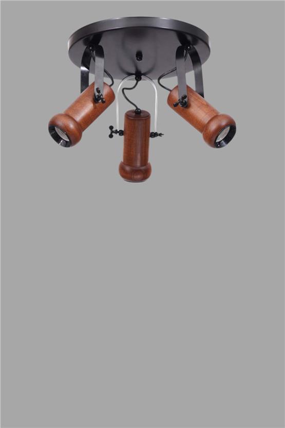 Lumexx Pascal 3 Lü Tepsili Ceviz Plafonyer Avize