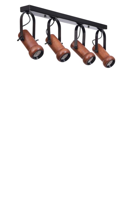 Lumexx Pascal 4 Lü Sıralı Ceviz Plafonyer Avize