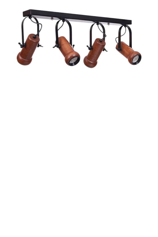 Lumexx Pascal 4 Lü Sıralı Ceviz Plafonyer Avize