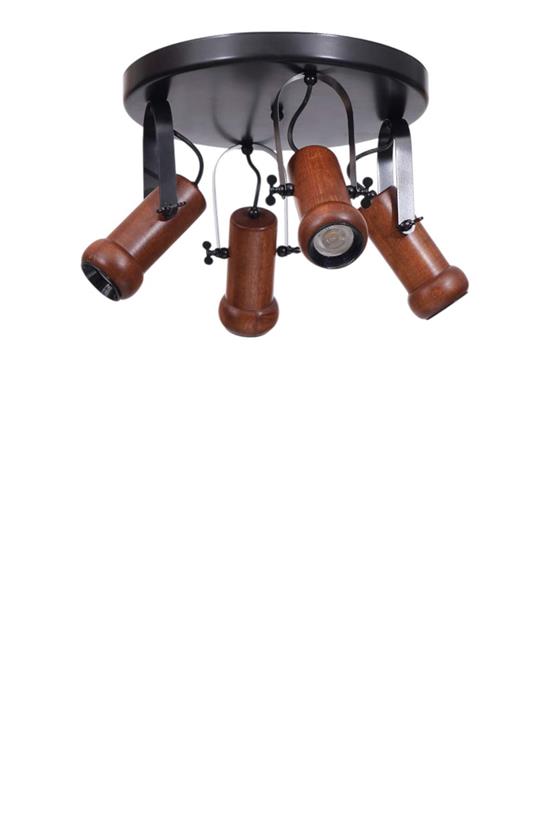 Lumexx Pascal 4 Lü Tepsili Ceviz Plafonyer Avize