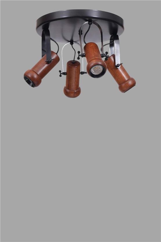 Lumexx Pascal 4 Lü Tepsili Ceviz Plafonyer Avize