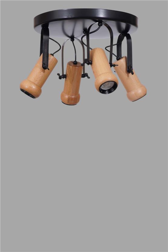 Lumexx Pascal 4 Lü Tepsili Naturel Plafonyer Avize