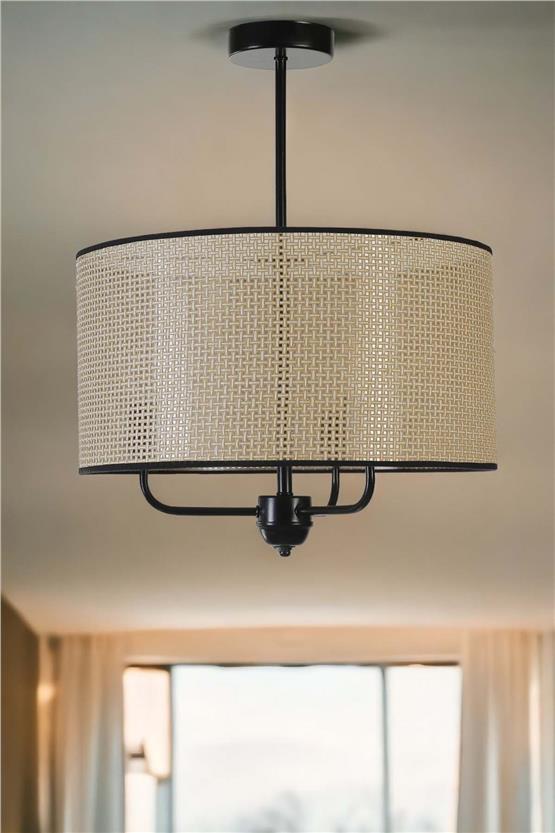 Lumexx Petek Abajurlu 3 Lü Sarkıt Avize