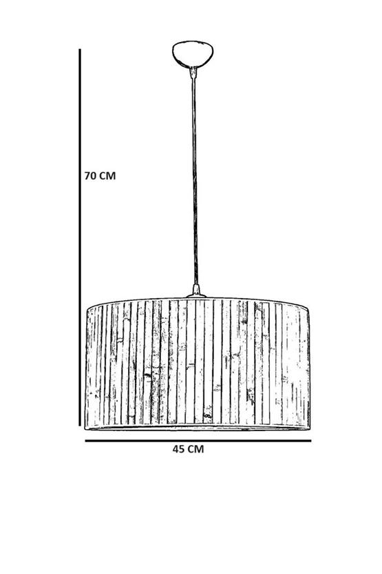 Lumexx Petek Abajurlu Tekli Sarkıt Avize