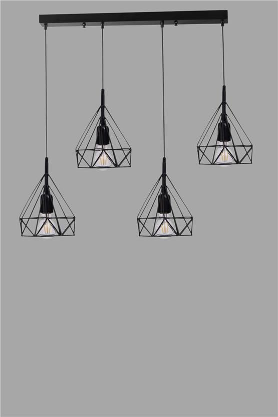 Lumexx Pramit 4 Lü Sıralı Siyah Sarkıt