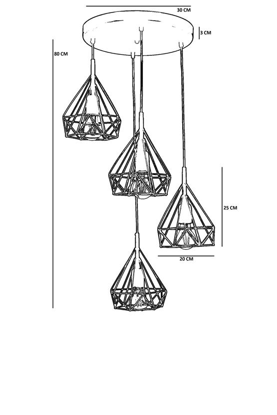 Lumexx Pramit 4 Lü Tepsili Eskitme Sarkıt