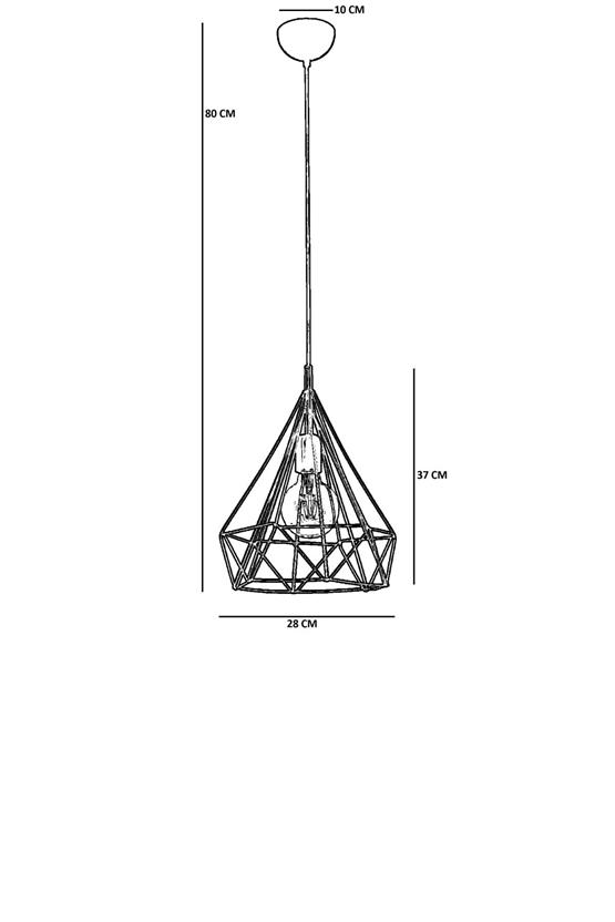 Lumexx Pramit Büyük Tekli Siyah Sarkıt