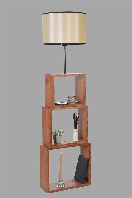 Lumexx Puzzle Ceviz Lambader 15-3 Abajurlu