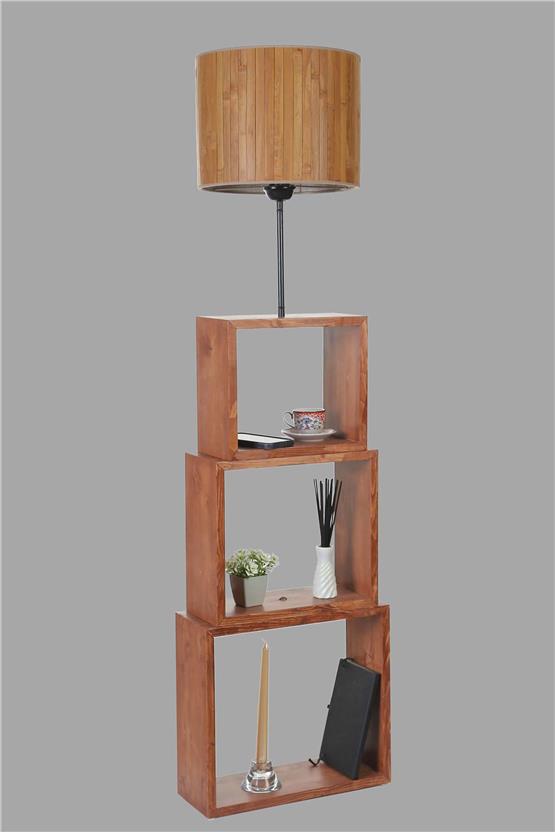 Lumexx Puzzle Ceviz Lambader Bambu 01 Abajurlu