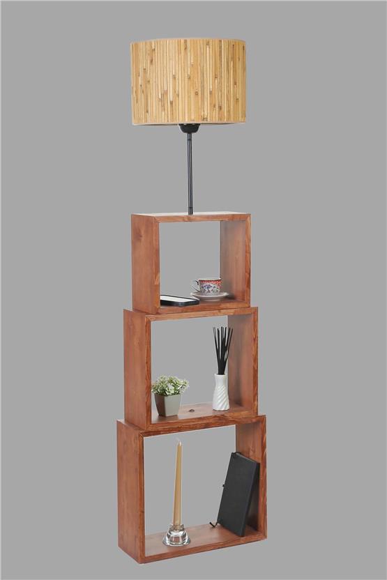 Lumexx Puzzle Ceviz Lambader Bambu 07 Abajurlu