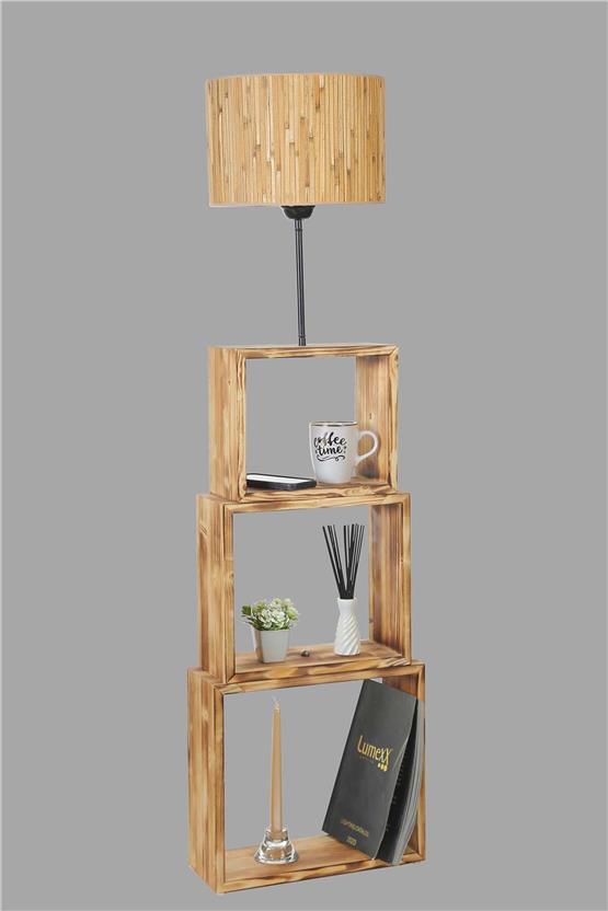 Lumexx Puzzle Yanık Lambader Bambu 07 Abajurlu
