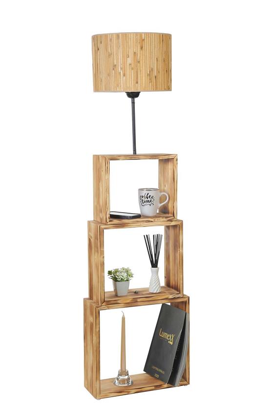 Lumexx Puzzle Yanık Lambader Bambu 07 Abajurlu