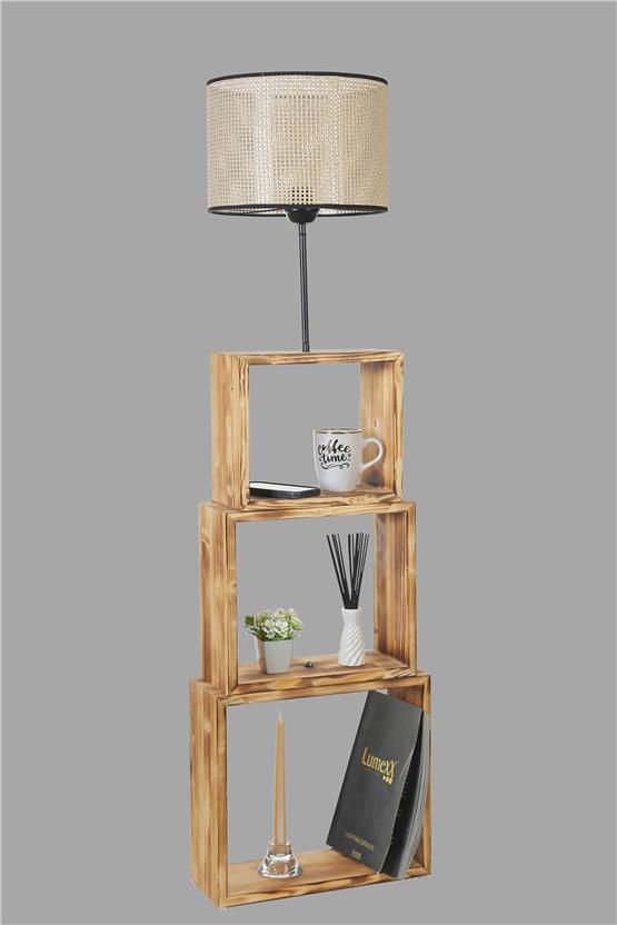 Lumexx Puzzle Yanık Lambader Petek Abajurlu