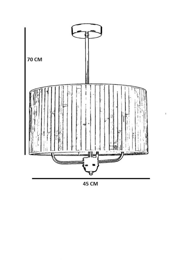 Lumexx Renkli Abajurlu 3 Lü Sarkıt Avize