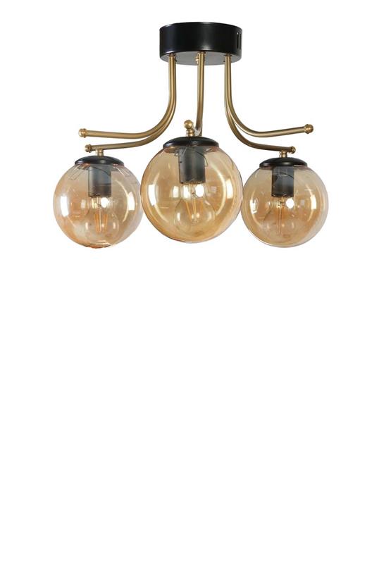 Lumexx Roma 3 Lü Siyah Bal Camlı Avize