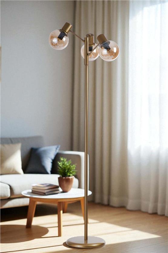Lumexx Safir 3 Lü Eskitme Lambader Bal Camlı