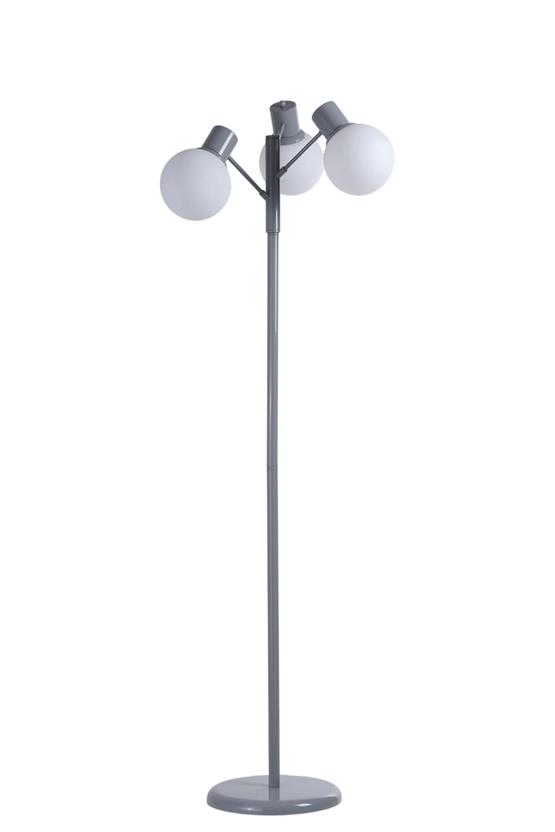 Lumexx Safir 3 Lü Gri Lambader Beyaz Camlı