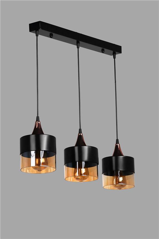 Lumexx Sahra 3 Lü Sıralı Sarkıt Siyah