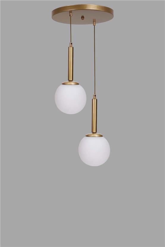 Lumexx Sezgi 2 Li Tepsili Eskitme Beyaz Camlı Sarkıt