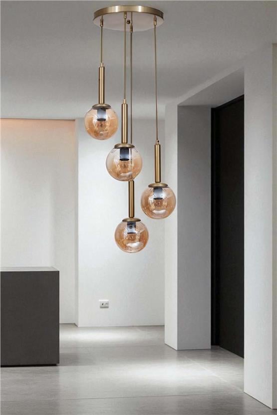 Lumexx Sezgi 4 Lü Tepsili Eskitme Bal Camlı Sarkıt