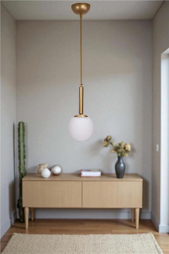 Lumexx Sezgi Tekli Eskitme Beyaz Camlı Sarkıt