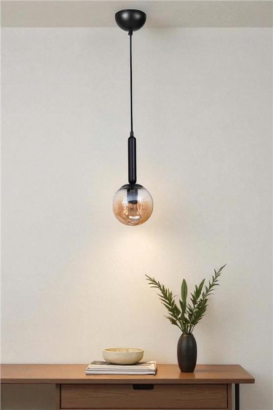 Lumexx Sezgi Tekli Siyah Bal Camlı Sarkıt