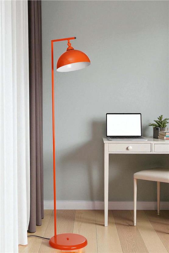 Lumexx Smart Turuncu Retro Başlıklı Lambader