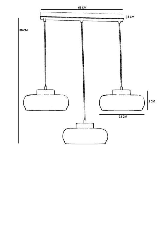 Lumexx Smith 3 Lü Sıralı Sarı Sarkıt