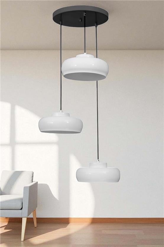 Lumexx Smith 3 Lü Tepsili Beyaz Sarkıt