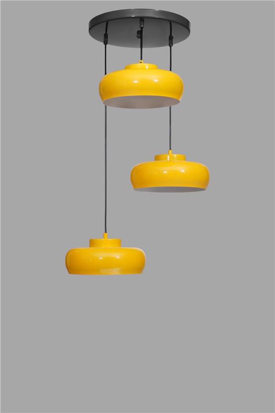 Lumexx Smith 3 Lü Tepsili Sarı Sarkıt