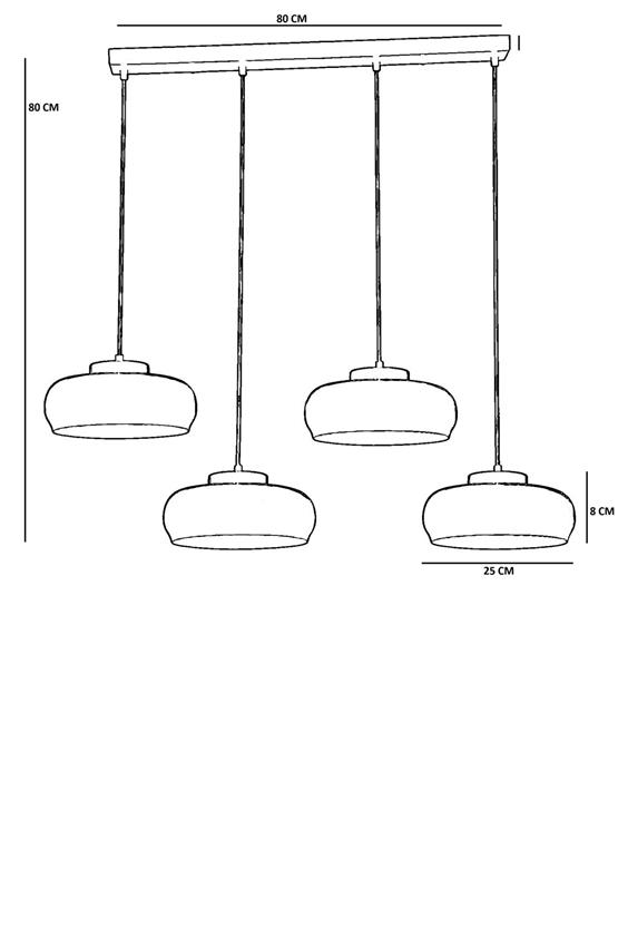Lumexx Smith 4 Lü Sıralı Yeşil Sarkıt