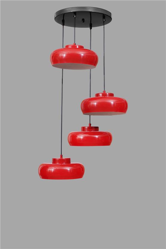 Lumexx Smith 4 Lü Tepsili Kırmızı Sarkıt