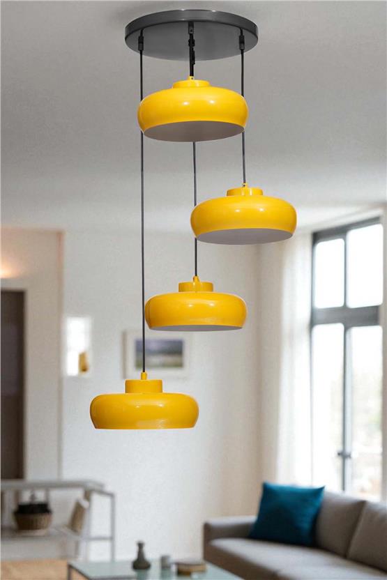 Lumexx Smith 4 Lü Tepsili Sarı Sarkıt