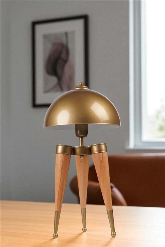Lumexx Stil Naturel Eskitme Retro Başlıklı Masa Lambası