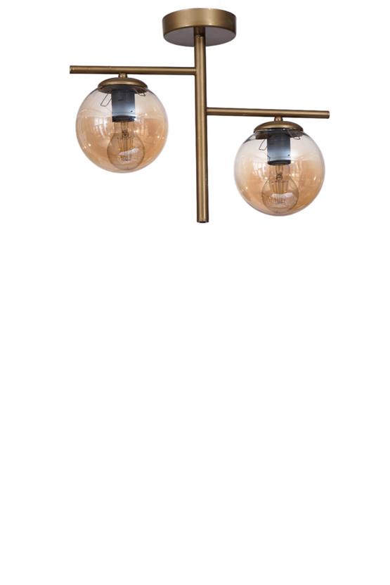 Lumexx Terra 2 Li Eskitme Bal Camlı Plafonyer Avize