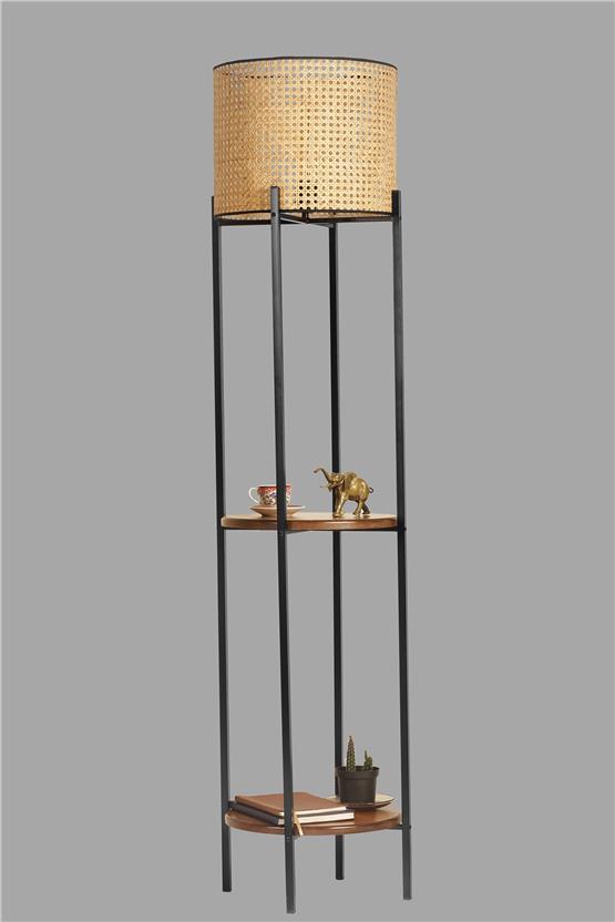 Lumexx Vega Siyah Rattan Başlıklı Lambader
