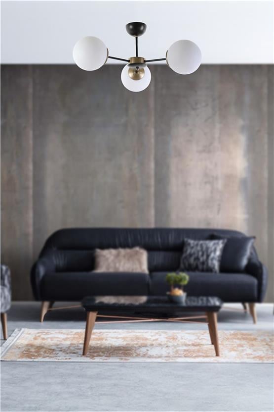 Lumexx  Venüs 3 Lü Beyaz Camlı Avize