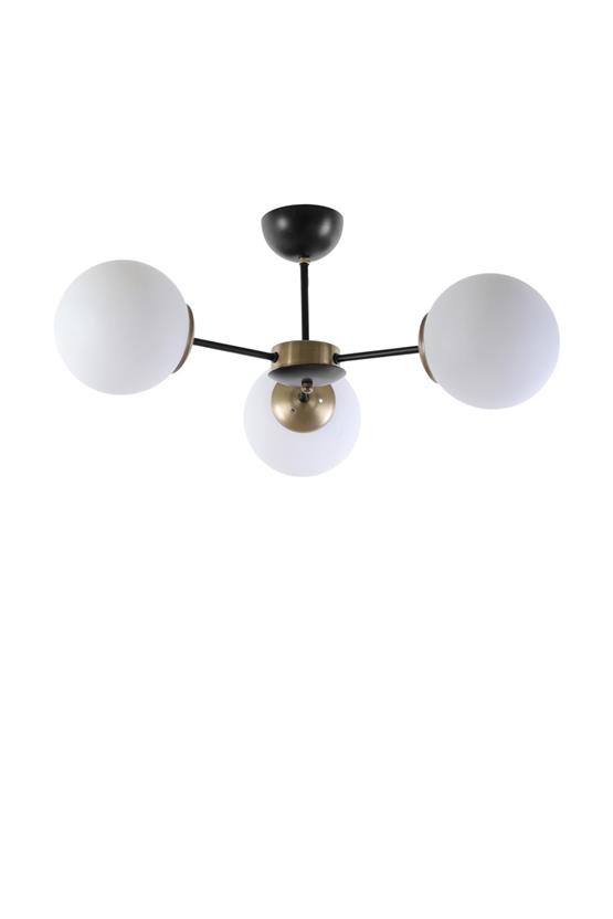 Lumexx  Venüs 3 Lü Beyaz Camlı Avize