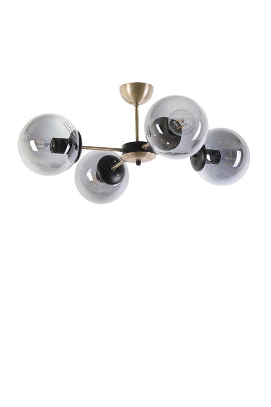 Lumexx  Venüs 4 Lü Füme Camlı Avize