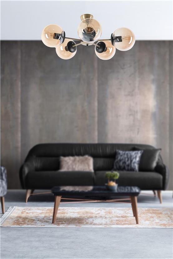 Lumexx  Venüs 5 Li Bal Camlı Avize