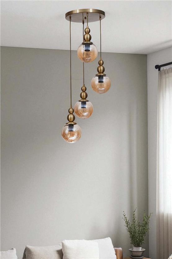 Lumexx Yaren 4 Lü Tepsili Eskitme Bal Camlı Sarkıt