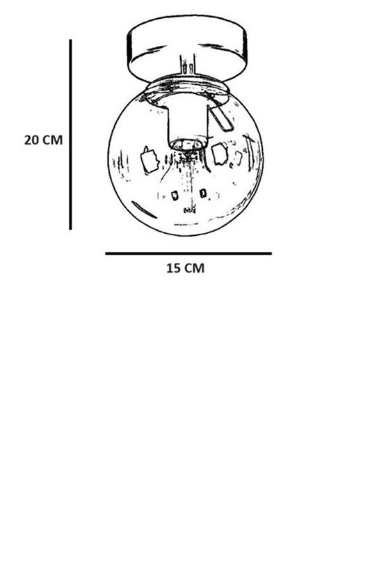 Lumexx Yeni Can Tekli Mat Krom Beyaz Camlı Avize