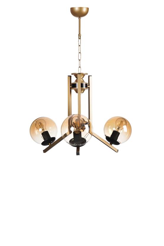 Lumexx Yeni Ruby 3 Lü Eskitme Bal Camlı Avize