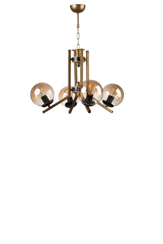 Lumexx Yeni Ruby 4 Lü Eskitme Bal Camlı Avize