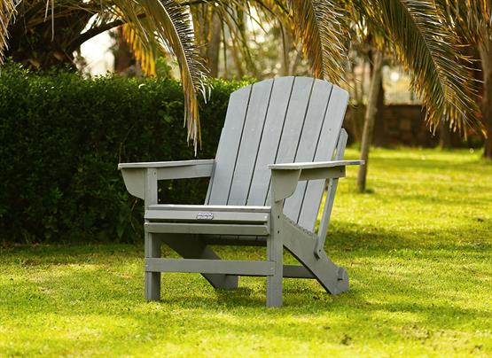 Mandu Adirondack (Ahşap Bahçe Sandalyesi) Gri-Mnd239