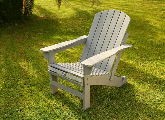 Mandu Adirondack (Ahşap Bahçe Sandalyesi) Gri-Mnd239