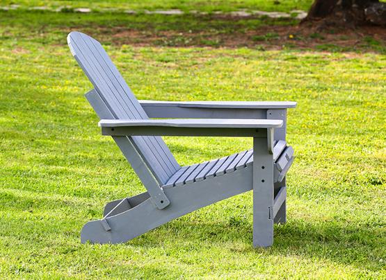 Mandu Adirondack (Ahşap Bahçe Sandalyesi) Gri-Mnd239