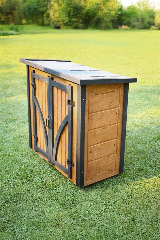 Mandu Ahşap Bahçe Depolama Dolabı 190Lt-Mnd220