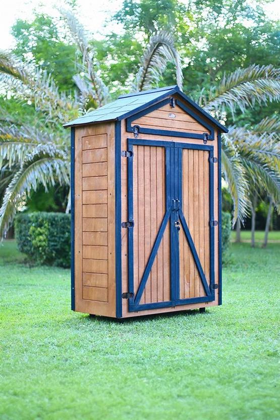 Mandu Ahşap Bahçe Depolama Dolabı 850 Lt-Mnd226