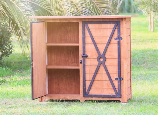 Mandu Ahşap Bahçe Depolama Dolabı Küçük-Mnd150